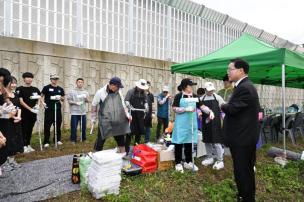 회천1동 주민자치회 벽화그리기 사진