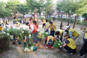 소소한 마을 상인회 꽃길 조성 사진