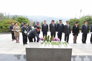 재향군인회 천안함4주기 추모 의 사진